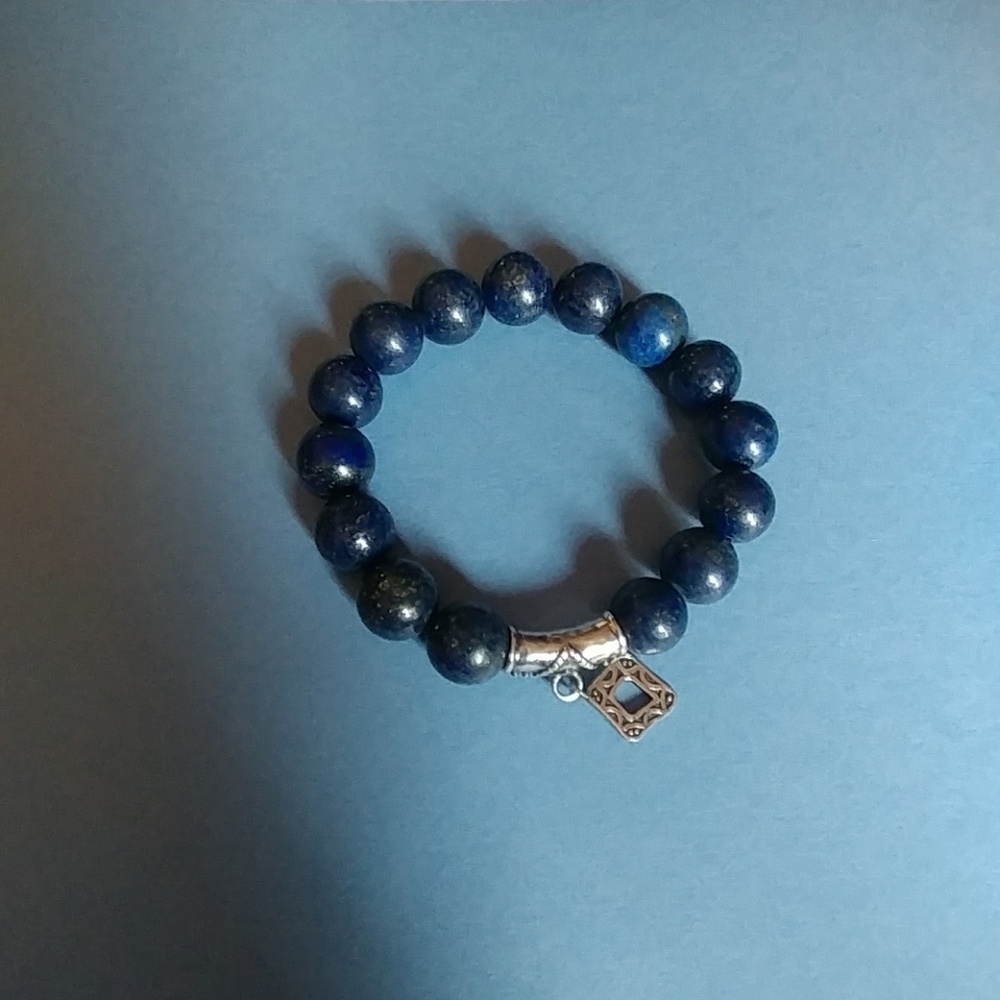 Silpada Lapis and sterling silver bracelet
